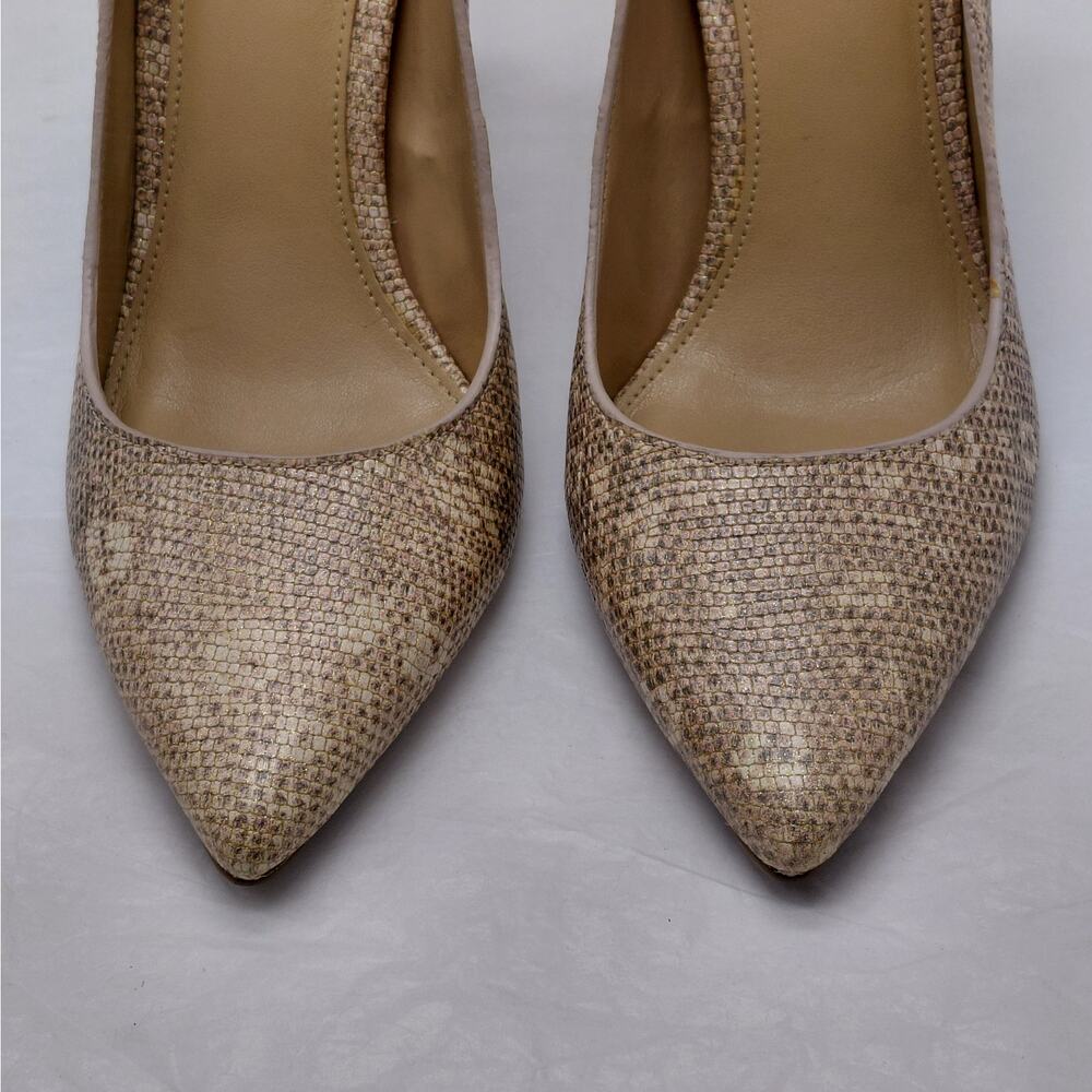 Michael Kors Womens Heels Size 6M Snakeskin Wedding Cocktail Party Evening Pumps - Picture 6 of 12